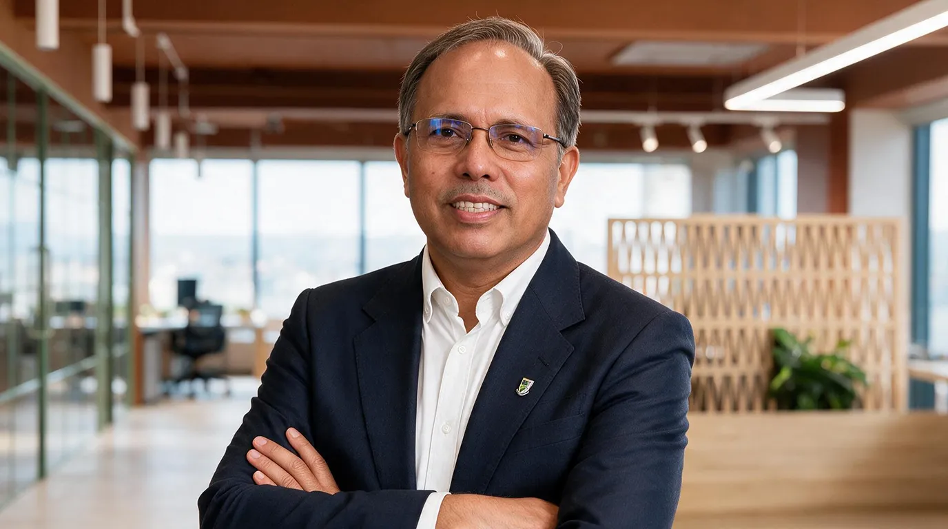 Picture of Malaysia partner Deva Param in front of office window